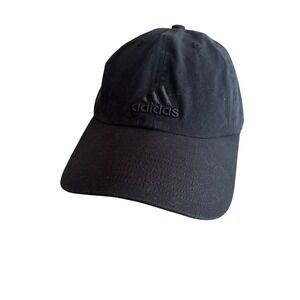 Adidas AEROREADY Black Baseball Cap Adjustable Dad Hat Embroidered Logo